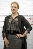 Meryl Streep presentó en Roma su cinta "Julie &amp; Julia"